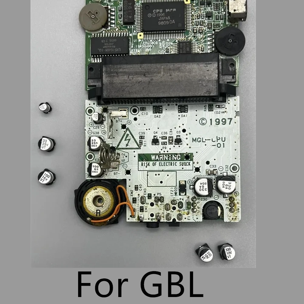 High Quality Electrolytic Capacitor Replacement Kit for Game Boy Light GBL Handheld Console