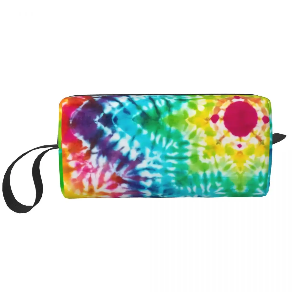 

Custom Tie Dye Patterns Toiletry Bag Women Traditional Dyeing Art Cosmetic Makeup Organizer Lady Beauty Storage Dopp Kit Case