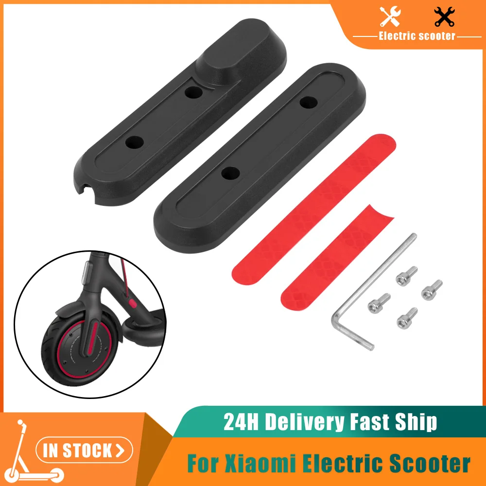 Electric Scooter Front Fork Wheel Decorative Cover For Xiaomi 4 Pro Kickscooter  Wheel Hub Reflective Sticker Screw Parts