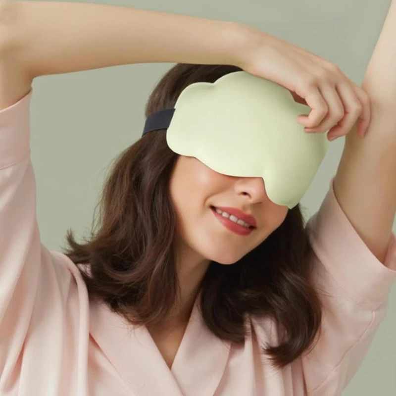 Memory Foam 3D Sleeping Mask Light Block Eye Shade Tiredness Relief Night Rest Blindfold Sleep Aid