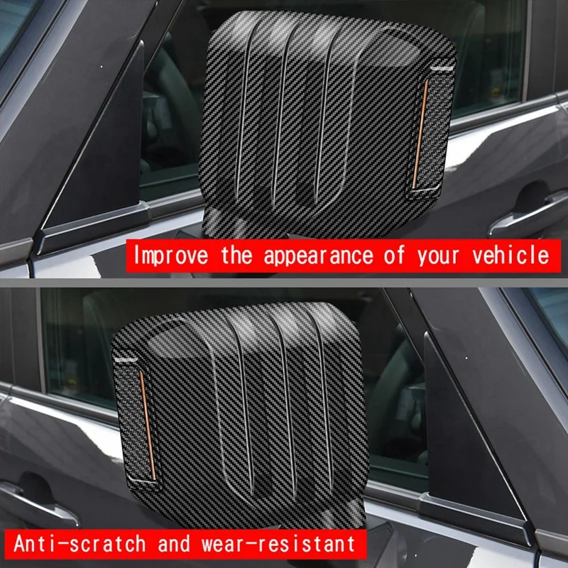 A13F-รถกระจกมองหลังฝาครอบสติกเกอร์TrimสําหรับToyota Prado LC250 2024 กระจกประตูShell