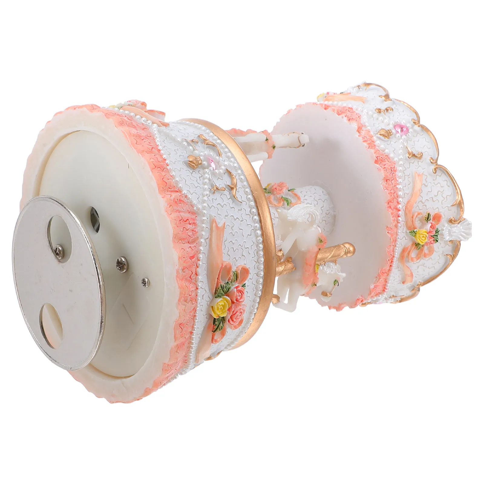 

Vintage Carousel Music Box Rotating 3-Horse Resin Light Up Merry-Go-Round Musical Box Birthday Christmas Table Decor