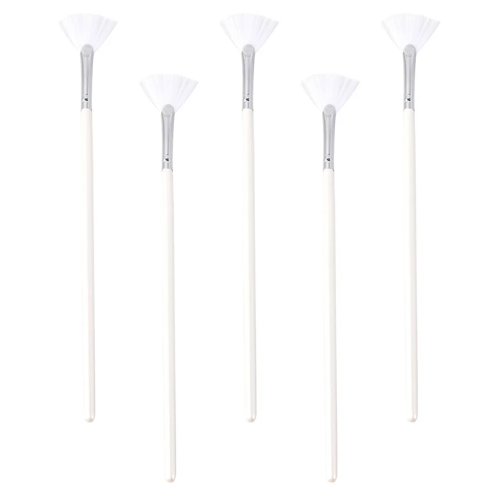 

5 Pcs Glitter Makeup Foundation Brush Mask Highlighter Applicator Tools Travel Brushes