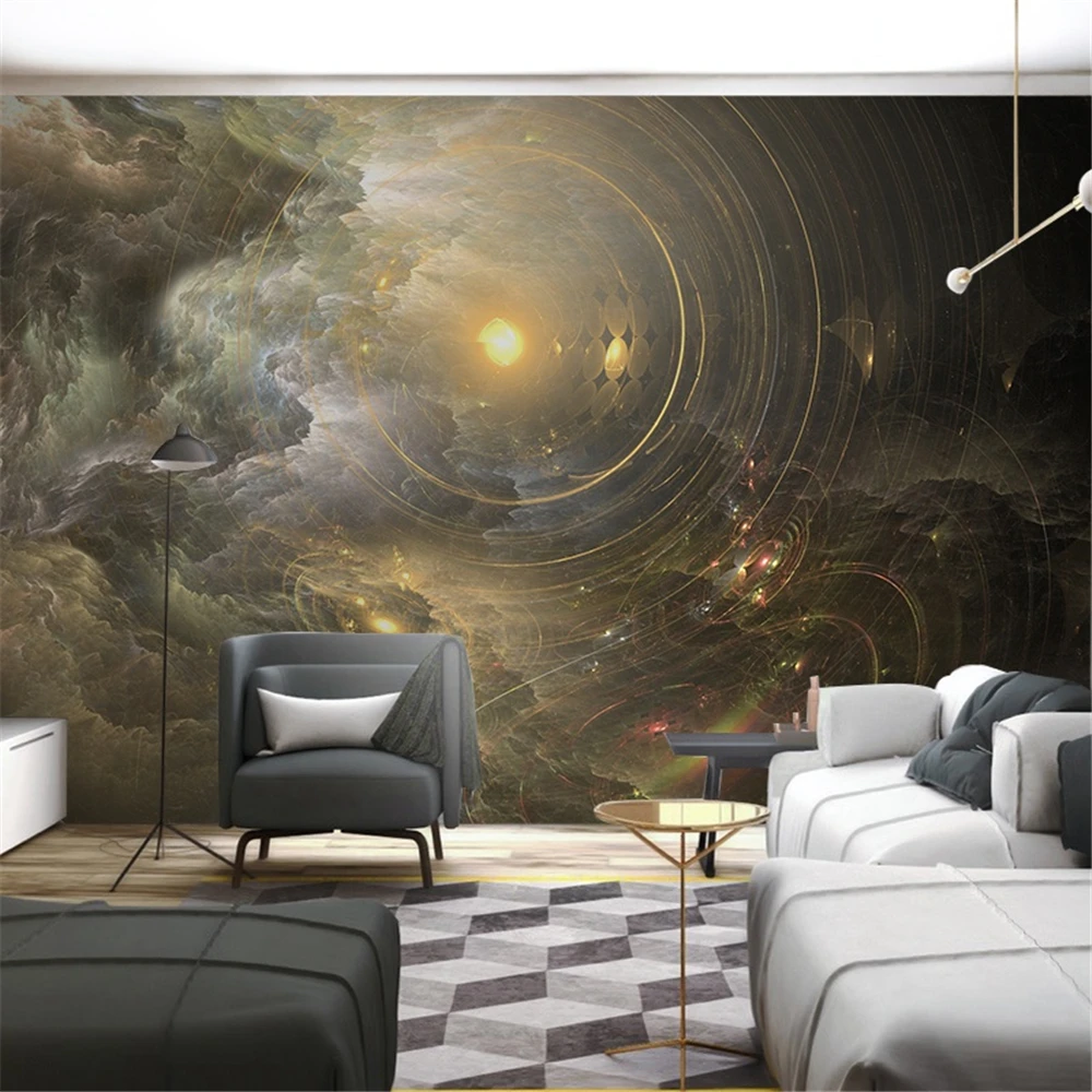 Custom Nordic modern wallpaper Abstract art starry mural wallpapers children's room bedroom decoration art sticker wall paper 3D