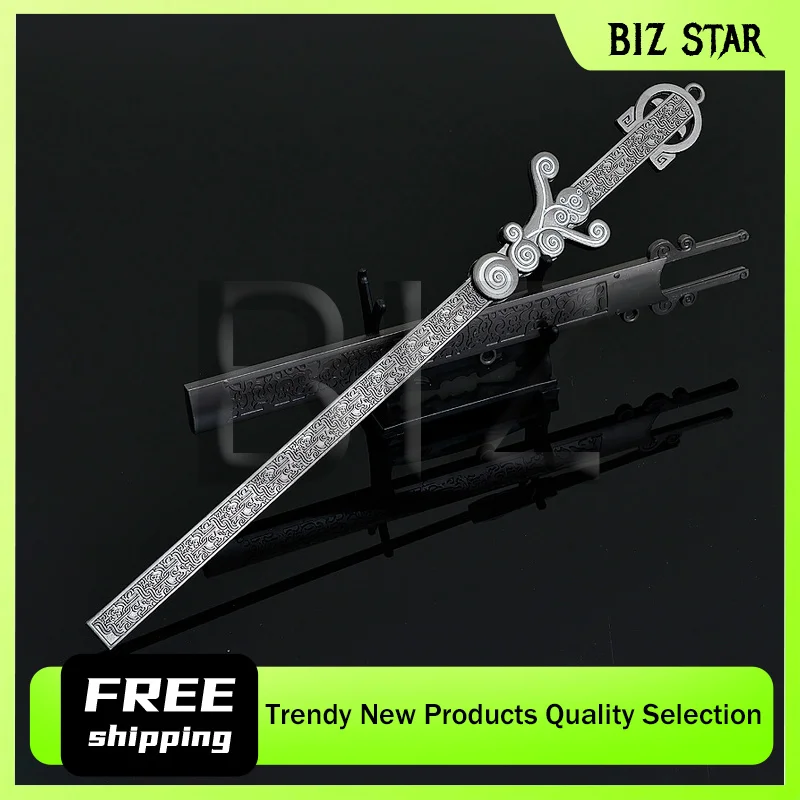 30 cm/11,81 in Qin's Moon Anime Peripherie Juzi Mo Mei Spielzeug Schwert Alte Chinesische Schwert Metall Waffe Modell Desktop zubehör Handwerk