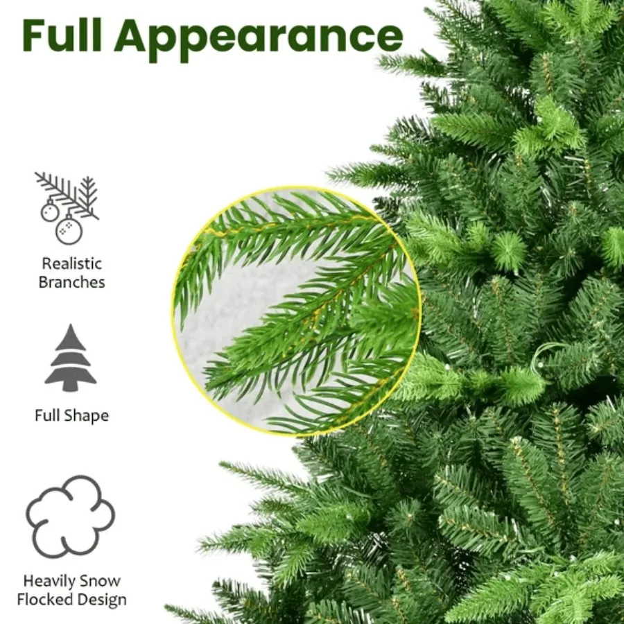 5FT PE PVC gemischter automatischer Weihnachtsbaum mit Lichtern, Weihnachtstrom, leuchtende Feiertagssaison