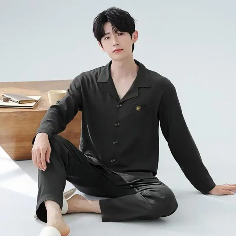 

Мужская одежда Домашняя одежда Мужские пижамы Костюм для сауны Мужские комплекты снаряжение для душа Осенняя одежда Комплект спортивной одежды для отдыха Y2K Брюки оптом