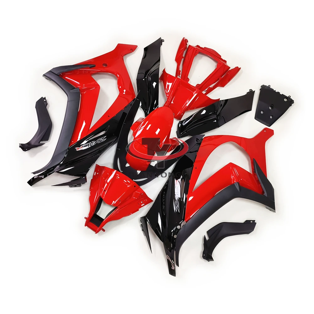 Injection Bodywork Cowling Bright red black printed letters Motorcycle For Kawasaki ZX10R 2011-2015 ZX 10R Full Fairing Kit