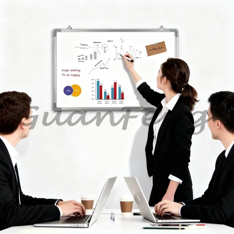Double-Sided Magnetic Dry Erase Whiteboard, Reusable Writing Board for School & Office