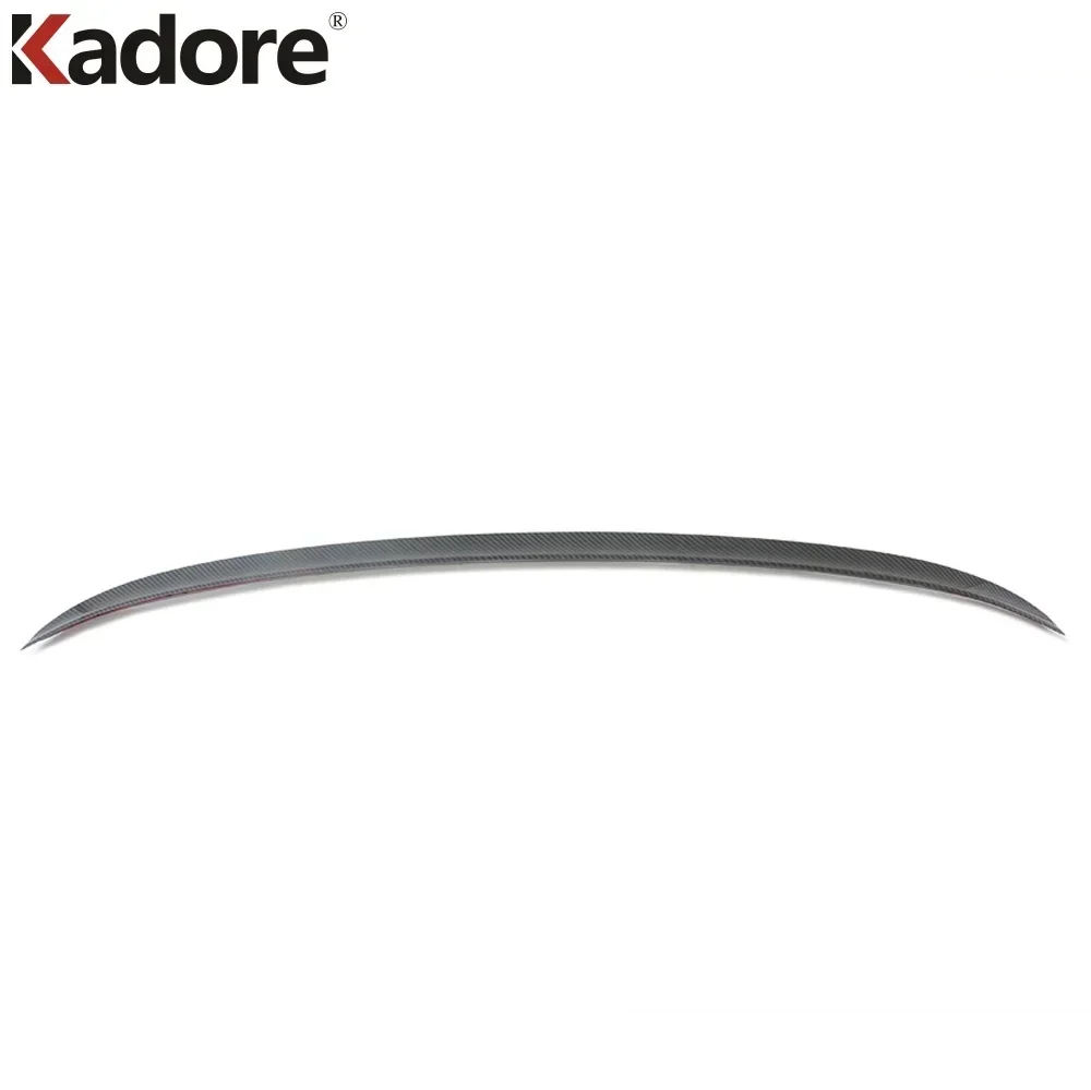 For Nissan Altima 2019-2023 2024 2025 ABS Carbon Fiber Rear Trunk Lid Spoiler Wing Cover Sticker Strip Styling Car Accessories
