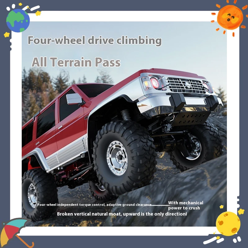 

Tule 1:10 Full Scale RC Off-Road Vehicle Electric Remote Control Car Professional Four-Wheel Drive Climbing Car Toy for Boys