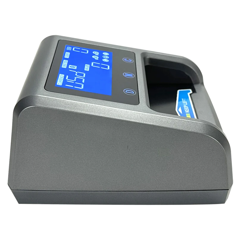 Portable Money Banknote Detector EUR USD ILS Multi Bill Cash Counting Machines with Rechargeable Battery