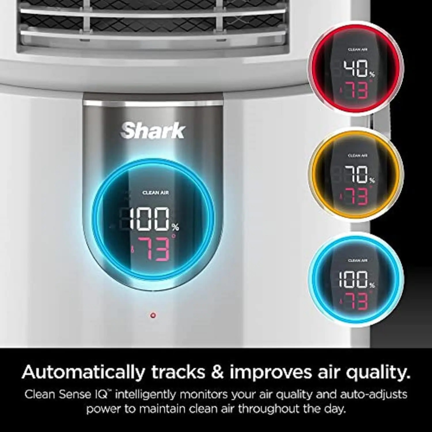 Shark HC502 3-in-1 Clean Sense Air Purifier MAX, Heater & Fan, HEPA Filter, 1000 Sq Ft, Oscillating, Large Rooms, Kitchens