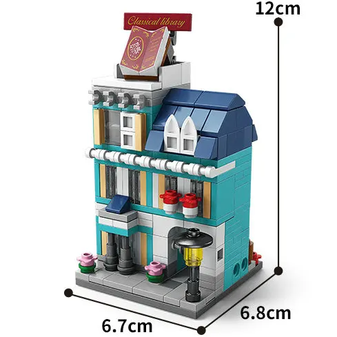 Haus Bausteine Mini City Store Street View Snack Straße Kinderspiel zeug Jungen und Mädchen Geschenke kompatibel mit Lego 10