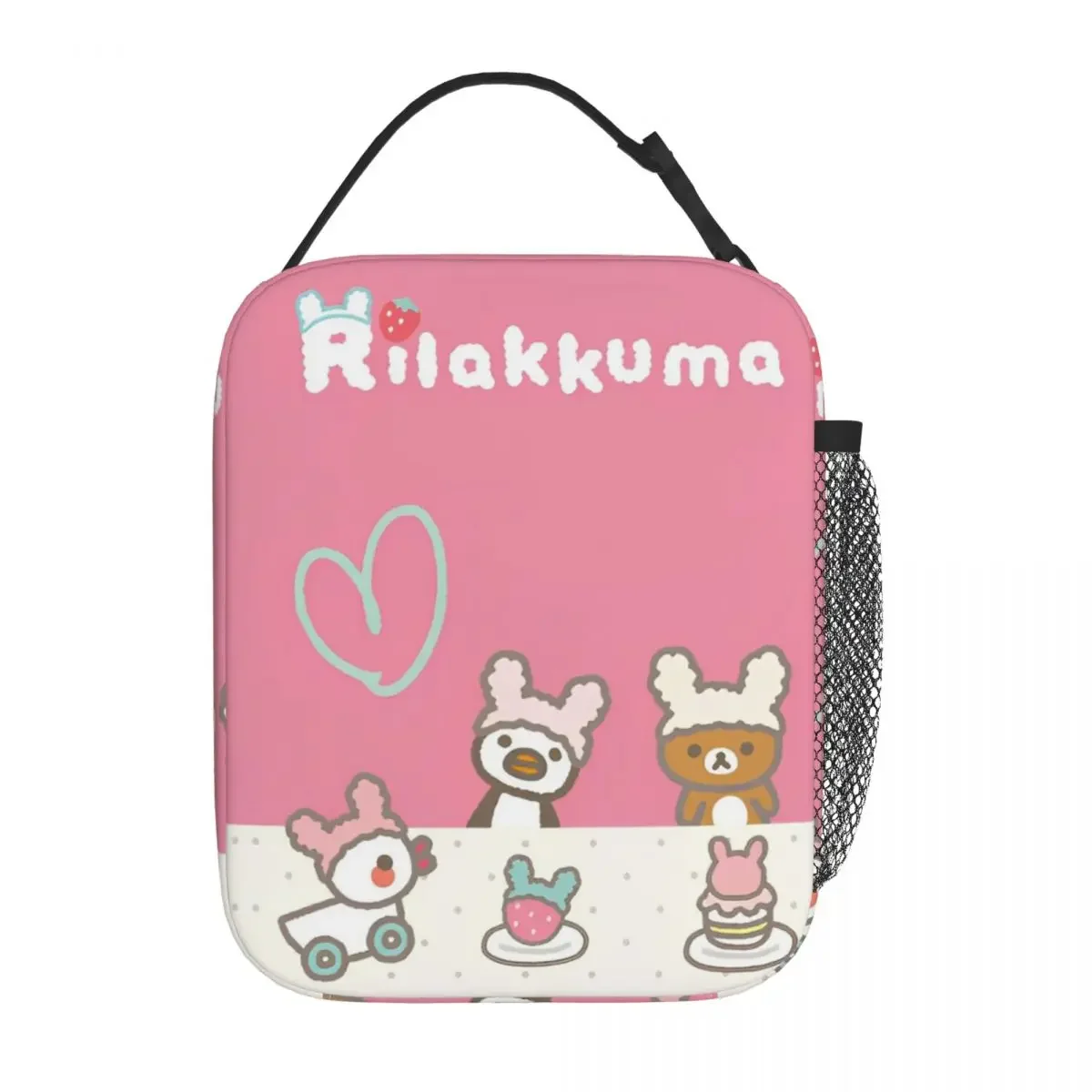 

Rilakkuma Аниме Медведь Изолированные сумки для обеда Сумка-холодильник Контейнер для обеда, большая емкость, ланч-бокс для мужчин и женщин, офисный пикник
