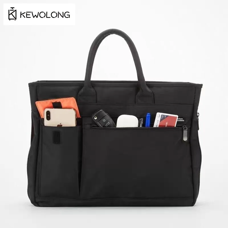 حقيبة كمبيوتر محمول للأعمال مقاس 15.6 بوصة - حقيبة كمبيوتر مقاومة للماء والصدمات، حقيبة ساعي متينة مضادة للخدش للرجال