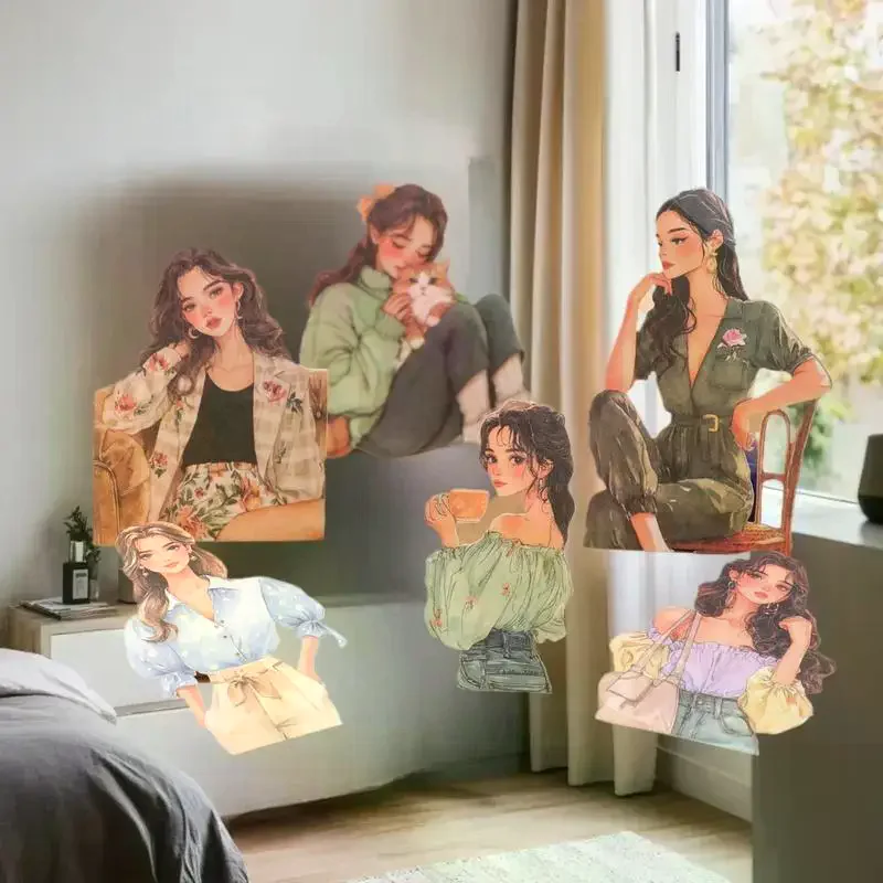 20 pz/set adesivi di cancelleria Kawaii Urban Spazzatura Journal Planner adesivo decorativo Scrapbooking decalcomanie fai da te