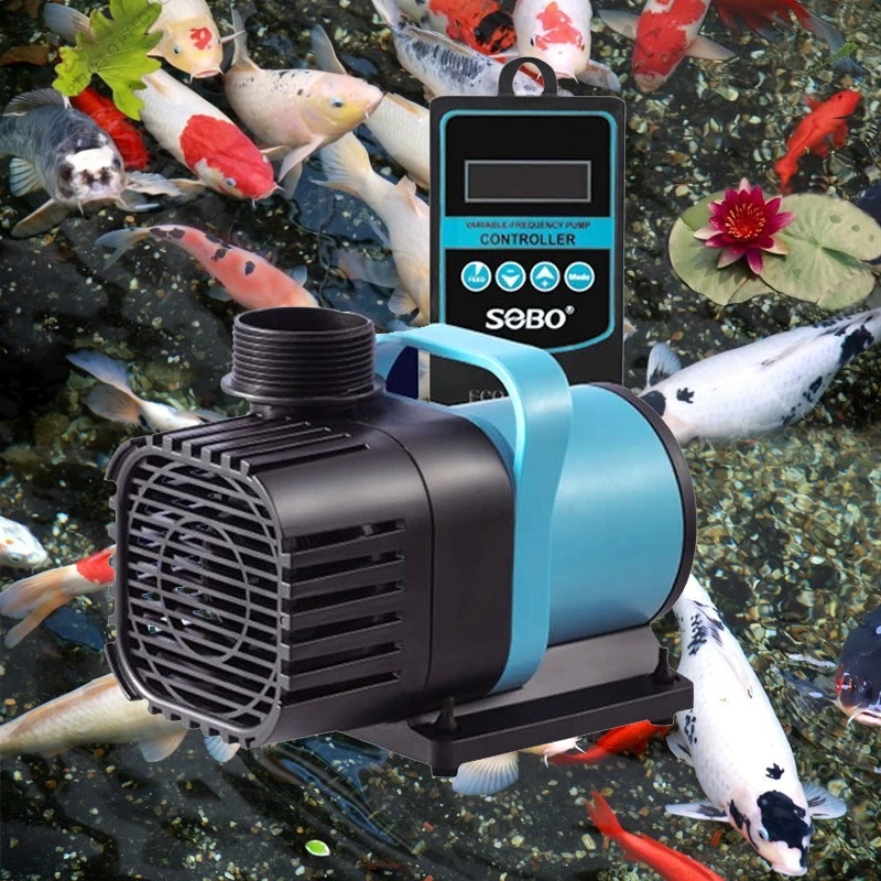 YG-12 Ultra-quiet fish tank fish pond submersible pump Large pumping pump Amphibious circulating frequency conversion pump