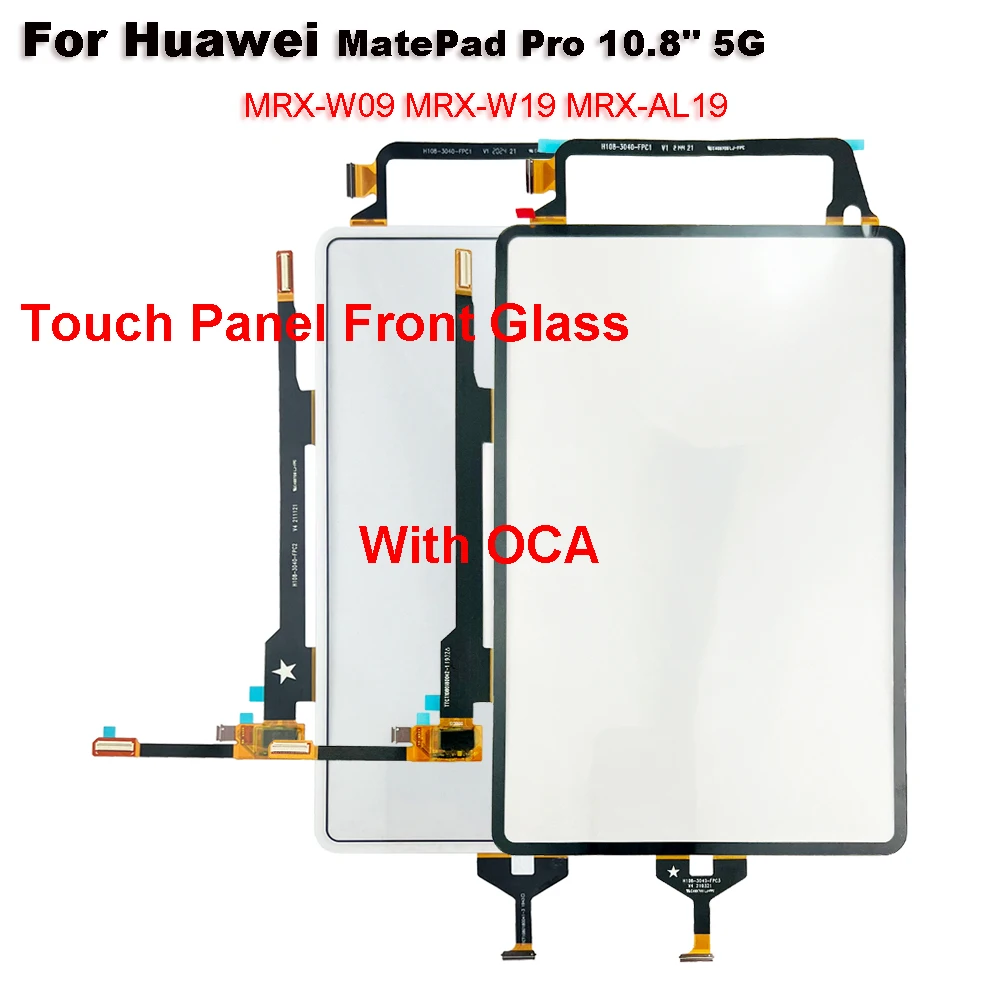 

For Huawei MatePad Pro 10.8" 5G MRX-W09 MRX-W19 MRX-AL19 Touch Screen + OCA LCD Front Glass Panel Replacement parts