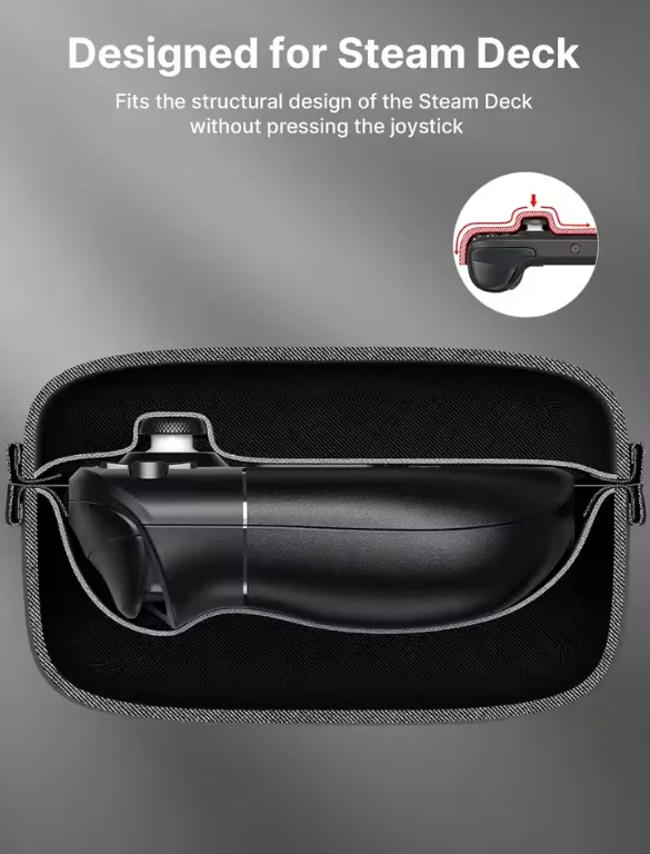 

NewSteam Deck Carrying Case,Protective Hard Shell Carry Case Built-in Charger & Docking Storage,Portable Travel Case For Steam D