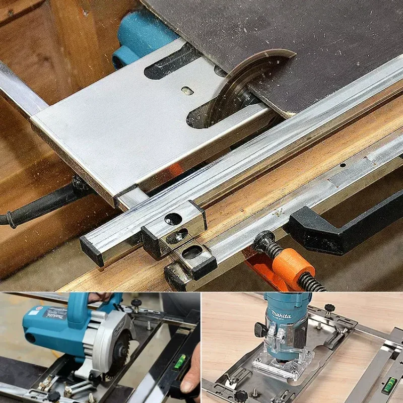 Guida di taglio sega circolare guida guida fresatura lavorazione del legno posizionamento tavola di supporto strumenti e macchine seghe da tavolo