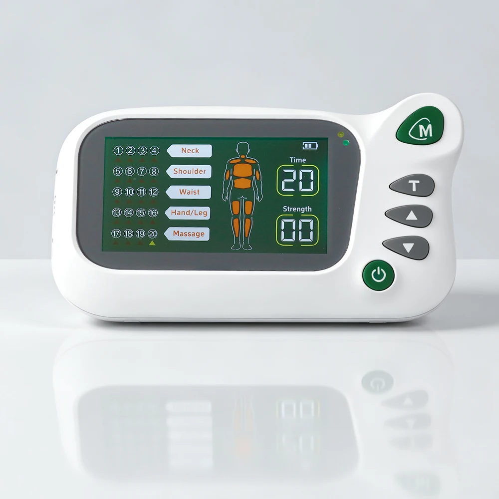 

20 Modes EMS Electric Muscle Therapy Stimulator Tens Unit Machine Meridian Physiotherapy Digital Pulse Acupuncture Body Massager
