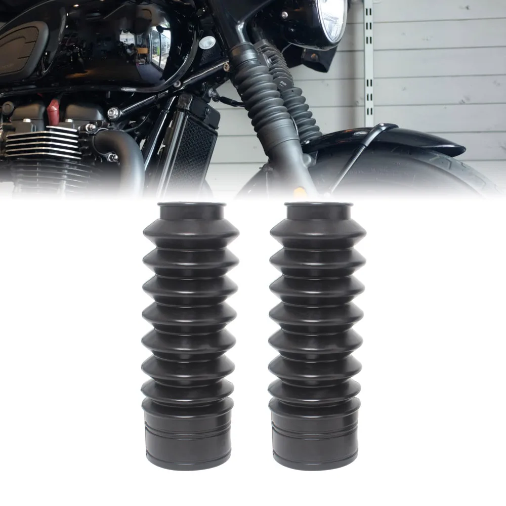 

2pcs Motorcycle Dust Covers Gaiters Boots Rubber Shock Absorber Rotective Cover For Triumph Climber T100 T120 T900 Accessories