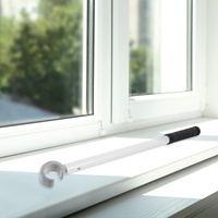 Extended Window Opener Aluminum Alloy Telescopic Rod for Sliding Awning Curtains Blinds Draw Pull Tool Adjustable