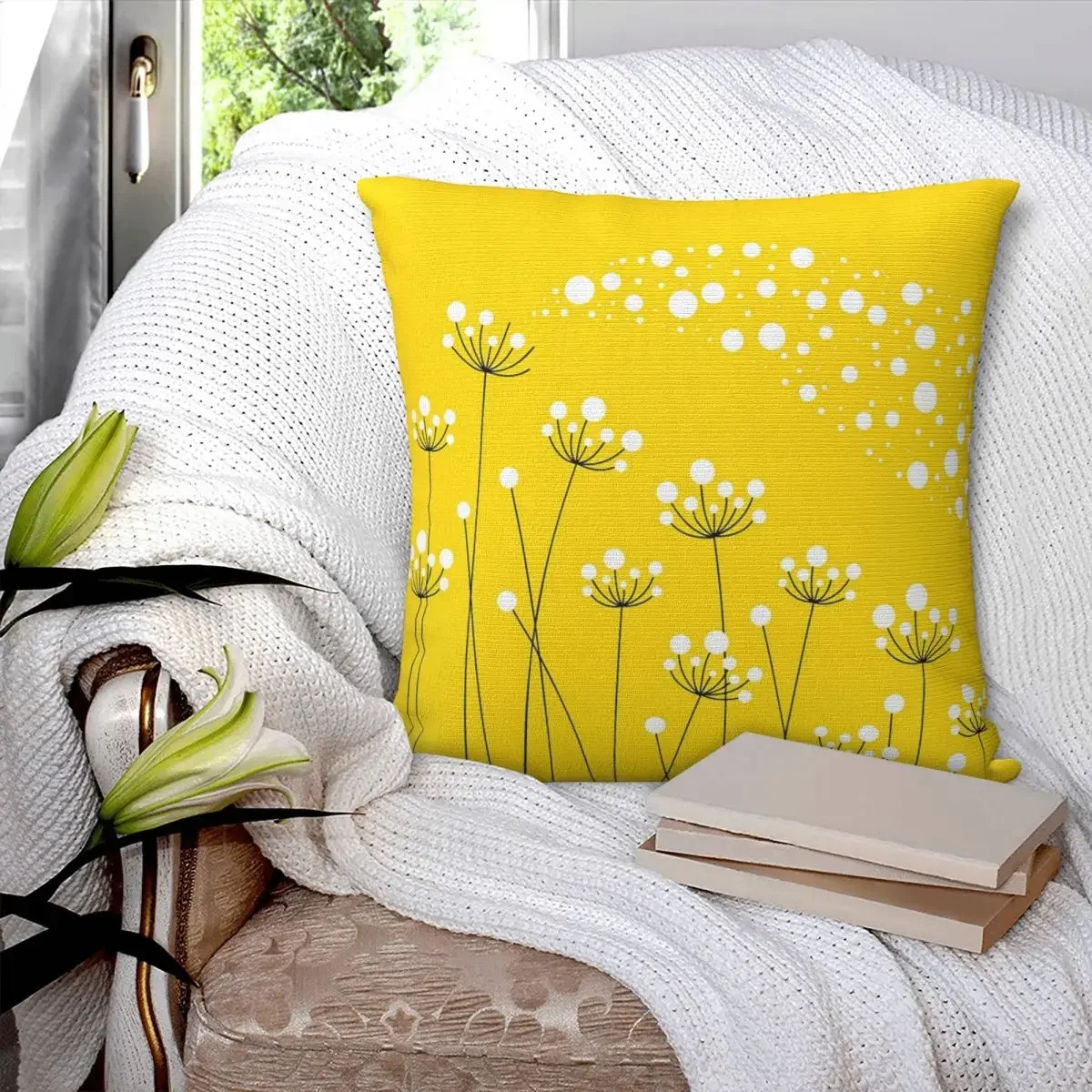 Dandelions Pillowcase Polyester Pillows Cover Cushion Comfort Throw Pillow Sofa Decorative Cushions Used for Bedroom Living Room