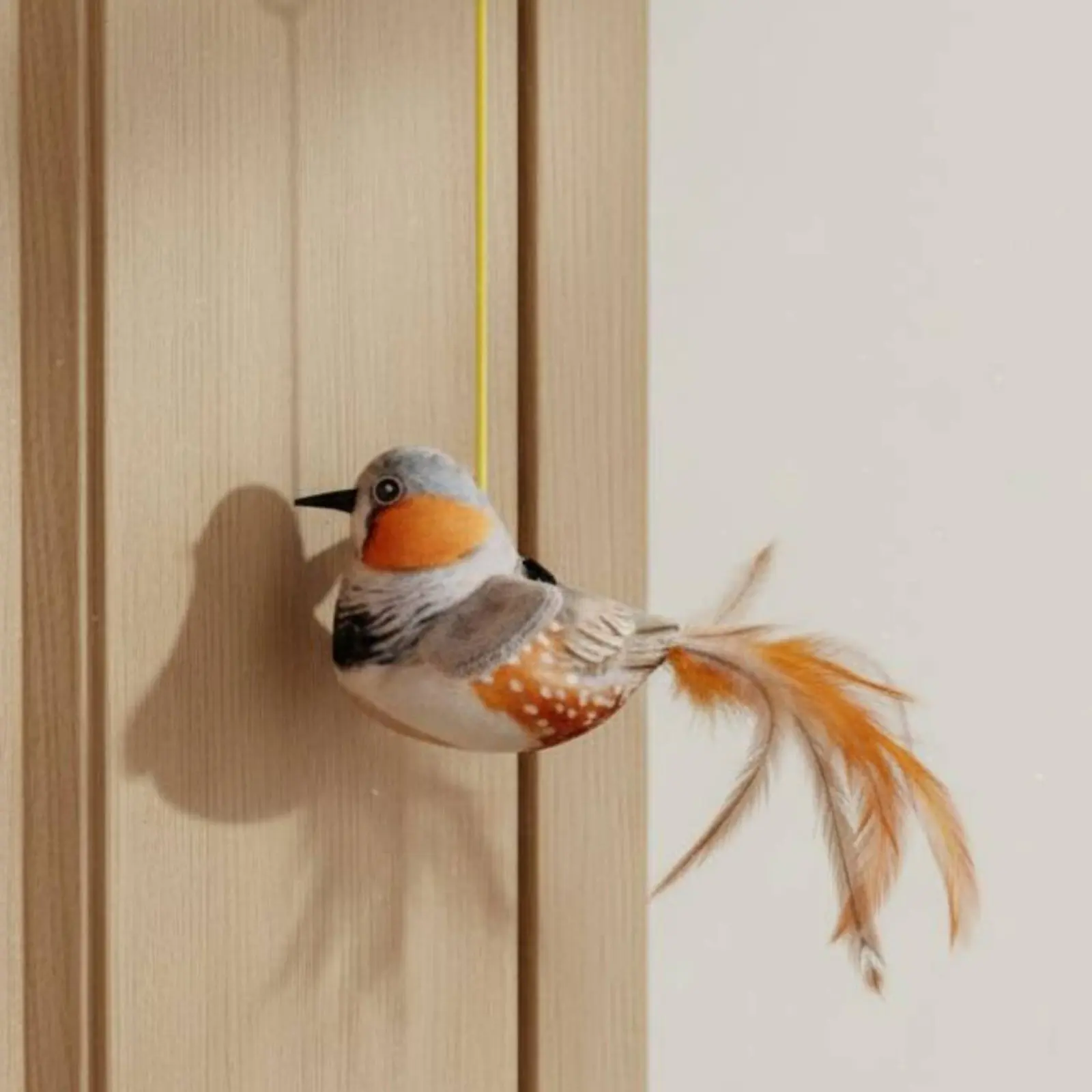 

Chirping Avian Feline Toy Automatic-Amusement Hanging Avian Feline Toy Pet Supply for Kittens, Indoor