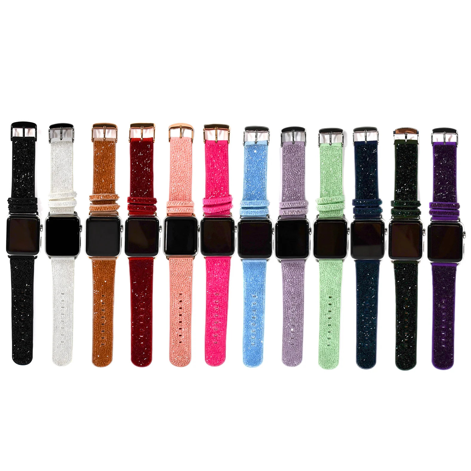 

Premium Luxury Diamond Strap For Apple Watch Series 9 8 7 6 5 4 3 2 Band 38mm 41mm 42mm For Iwatch Se Ultra 40mm 44mm 45mm Band