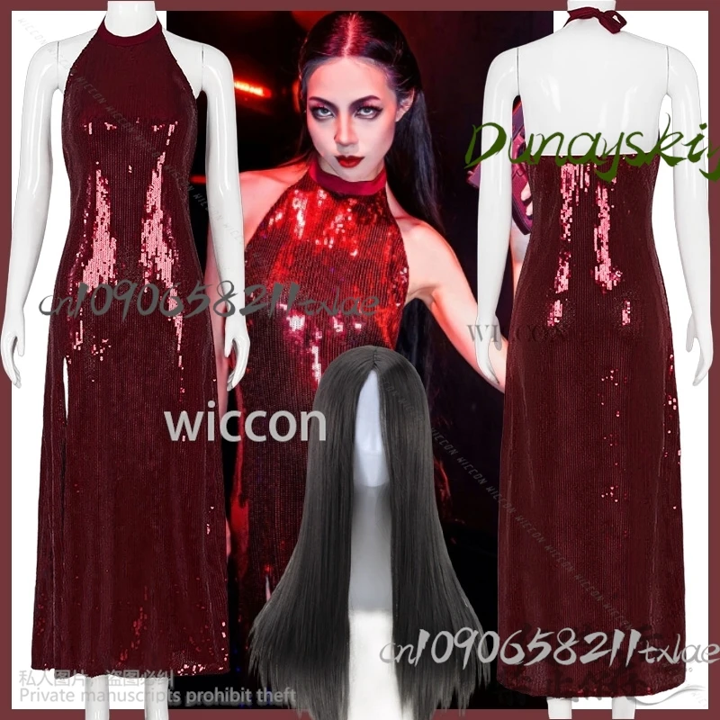 

Sexy Summer Backless Sequins Halter Neck Evening Dresses Elegant Movie Baller Na Cosplay Lolita Halloween Christmas Party Cos