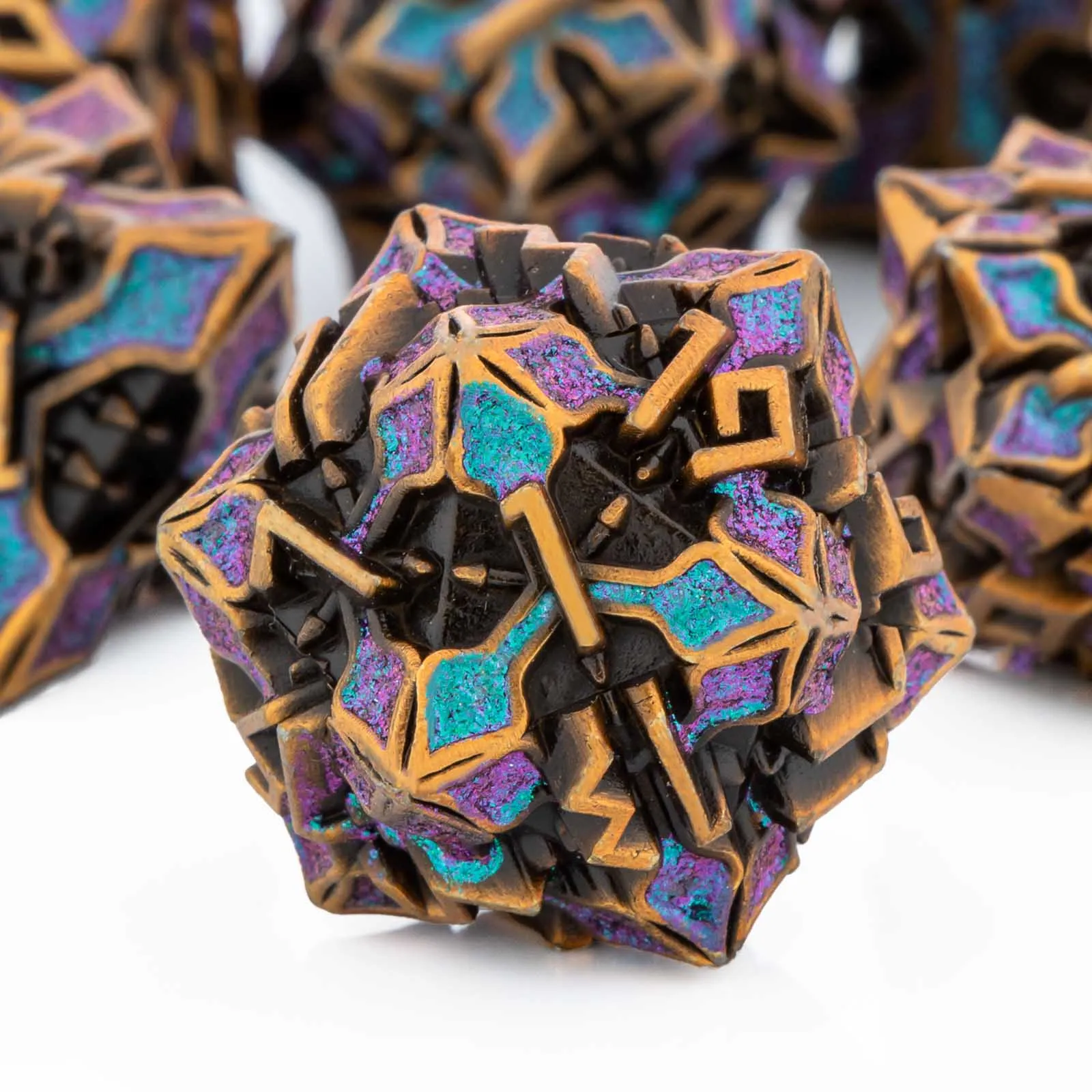 

Набор металлических игральных костей Polyhedral D и D для подземелья Dnd и дракона Pathfinder настольная Ролевая Игра Ролевая игра красочные кости