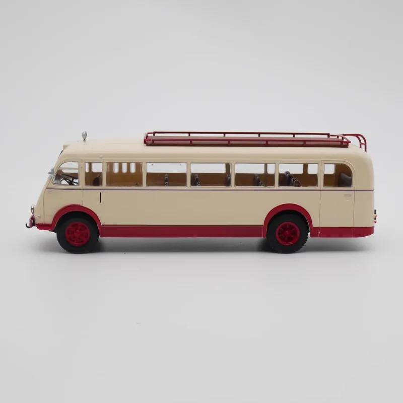 Diecast 1:43 scala 215 D 1946 modello di veicolo in lega di autobus finito collezione di simulazione decorazione regalo giocattoli Display