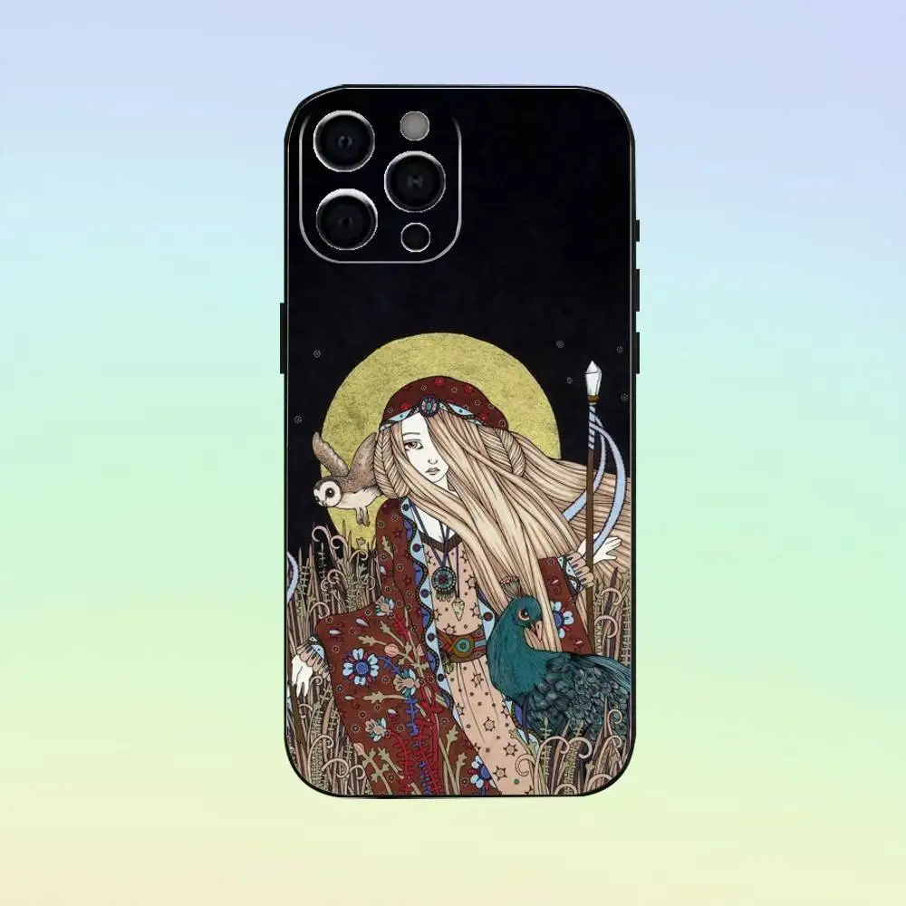 Custodia morbida in silicone per telefono Anita Inverarity per IPhone 17 16 15 14 13 12 11 Custodia morbida in silicone nero