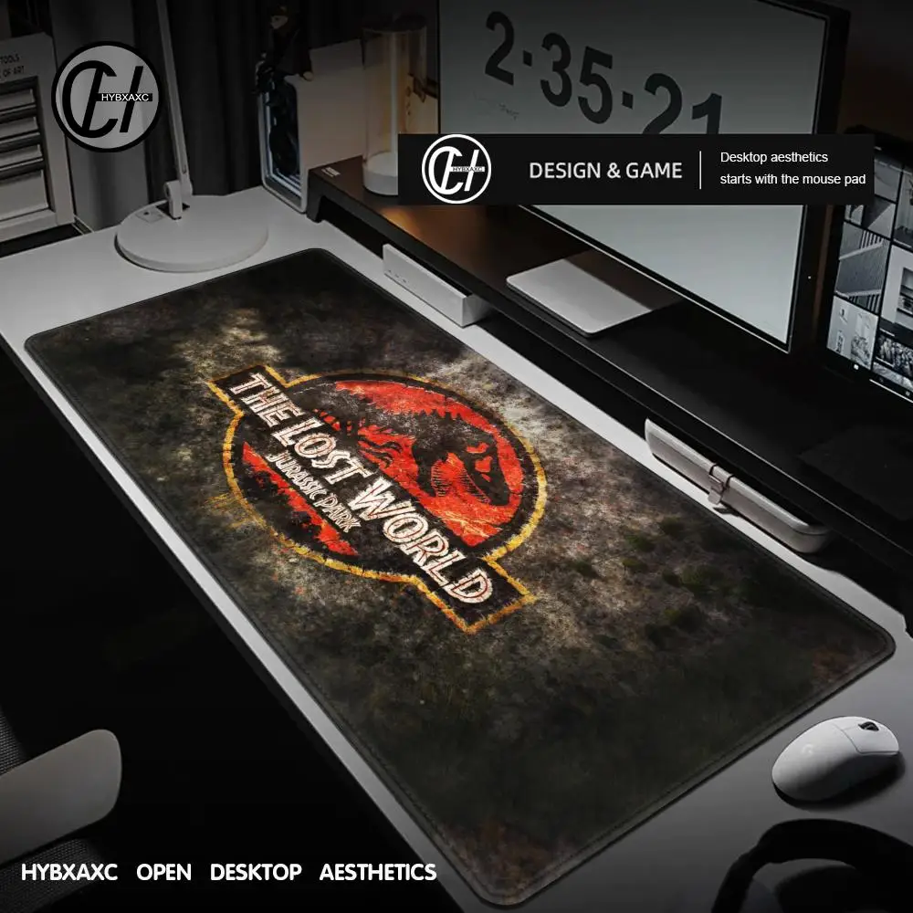 Jurassic Park Mouse Pad Desk Mouse Pad Cute HD Desk Pad Extended Gaming Keyboard Mats Large 100x50cm XXL Gamer Mousepad