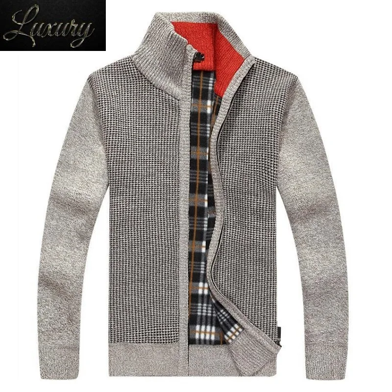 

Men's Wool Cotton Mens sweaters Winter Autumn men Cardigan Brand Overcoat New Sweater Army Green Size M-3XL 5 Color 0431