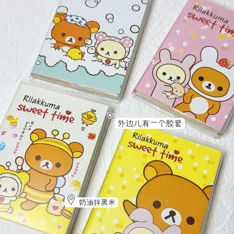

Rilakkuma Cute Cartoon Color Page Notebook Rubber Sleeve Schedule Notebook Canimals Diary Birthday Gifts for Boys and Girls