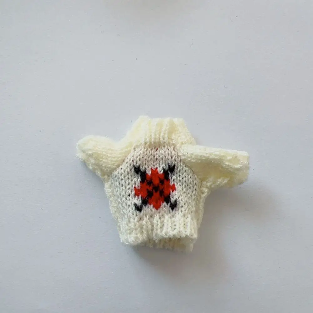 

Plush Doll's Clothing Christmas Style Dolls Sweater Idol Dolls White/Red/Green BJD Doll Clothes Mini 10cm for 16cm/17cm Bjd Doll