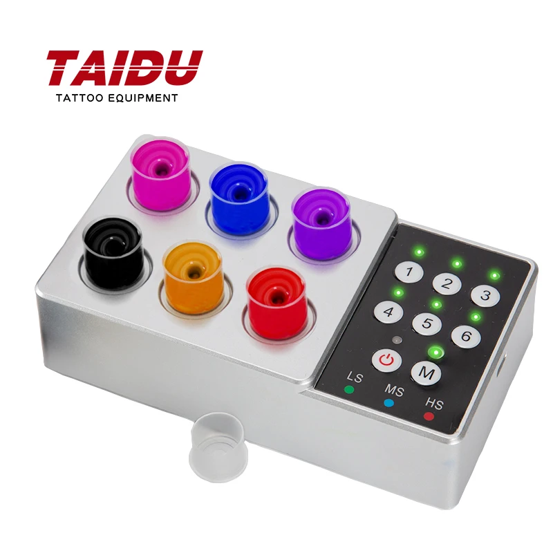 TAIDU Wireless Tattoo Automatic Pigment Vortex Mixer 3 Speeds Adjustable Magnetic Tattoo Ink Mixer for Nail Polish Tattoo Ink