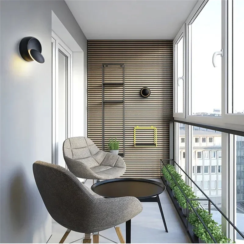 

ABKP-Innovative 6W Led Wall Light 360 Degree Rotatable Bedroom Bedside Lamp For Household Life Room Sconce Indoor Decoration