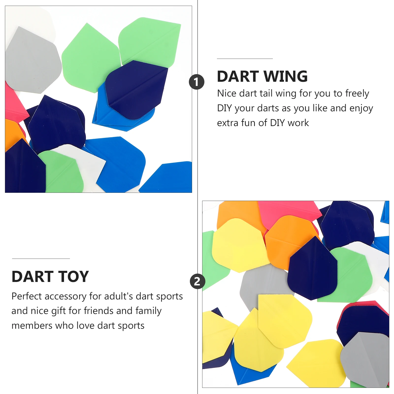 Flügel Schwanz Flügel Einfarbig Outdoor Flügel Zubehör Für Dart Diy Anzug Outdoor Zubehör