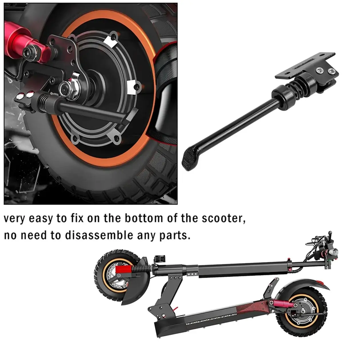 2026 New Kickstand Parking Stand for IX3 IX4 I9 Max I10 for / Pro Electric Scooter Foot Support Replace Parts