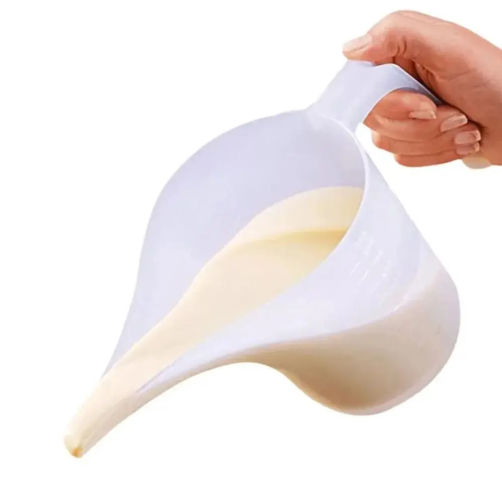 Measuring Tool 1000ML Measuring Cups Long Spout Plastic Tip Mouth Cups Graduated Liquid Container Funnel Pitcher Jug