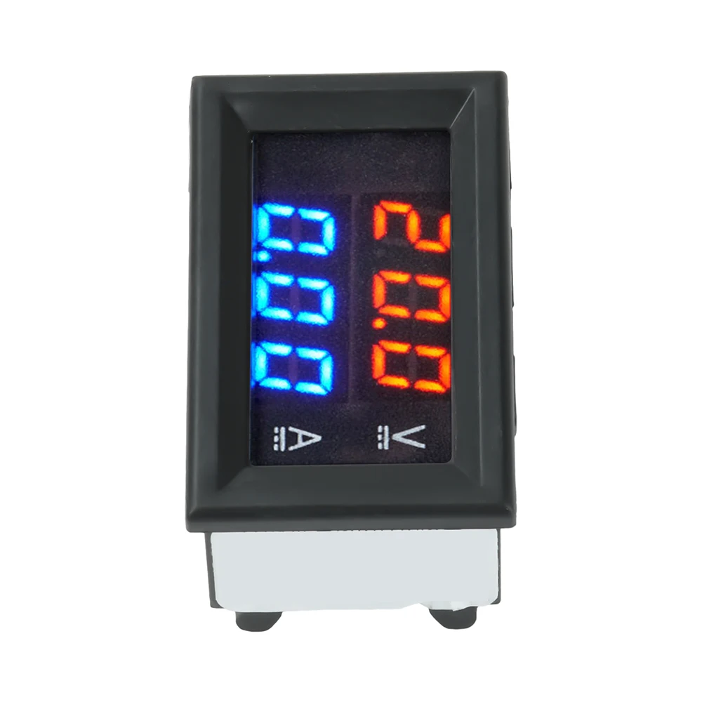 H28UI5 DC 4-28V 0.28-inch Red/Blue LED Dual-Display Voltage/Current Meter DC 0-300V 10/50/100A