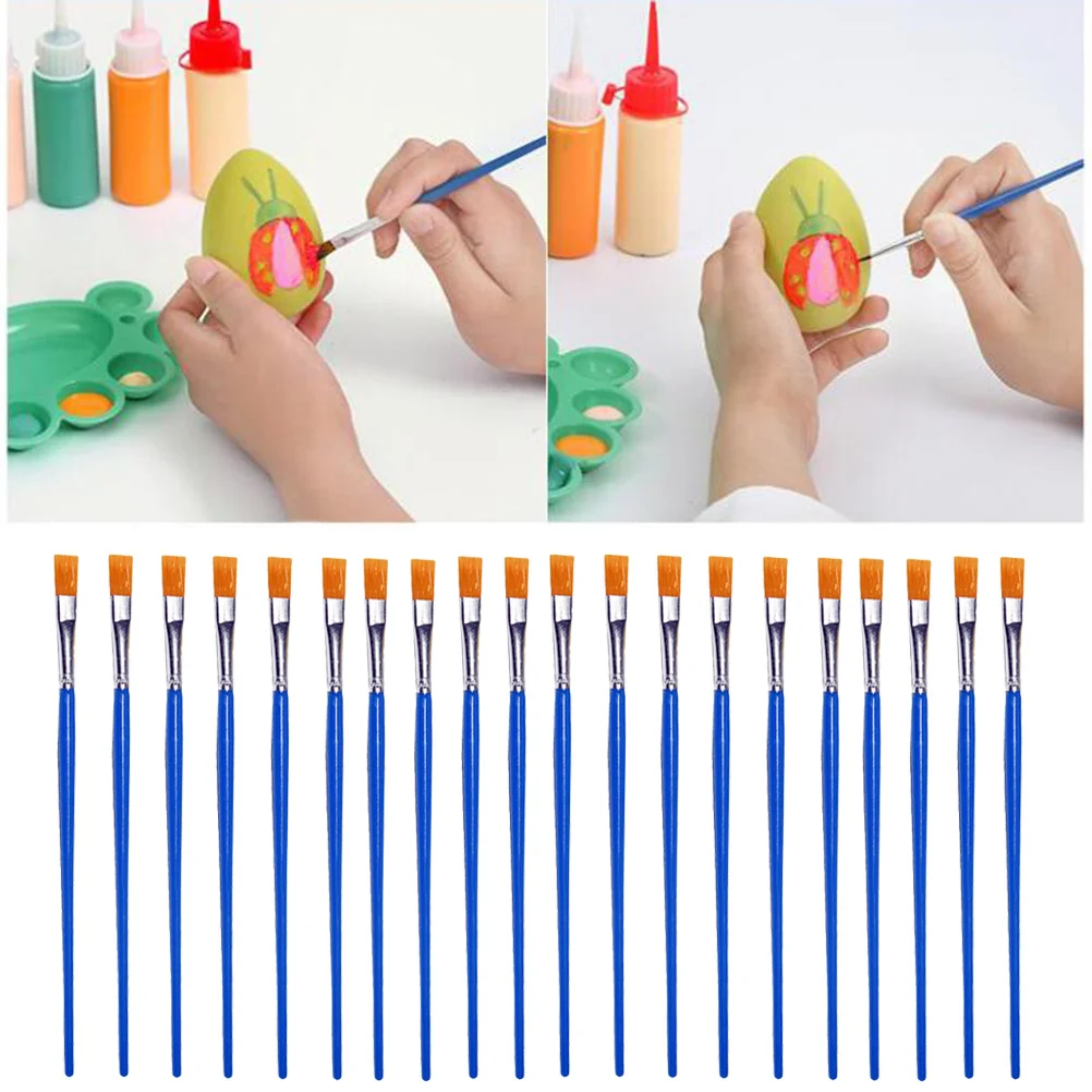 

100Pcs Painting Brushes Set Long Handle Durable Brushes for Watercolor Acrylic Oil Paint Drawing Accessories Paintbrush