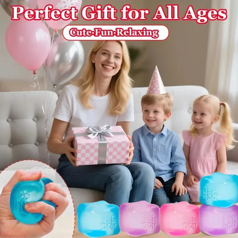 

Trending Nee Doh Jellyfish & Cube Squish Toy, Soft Jelly Squeeze Stress Relief Fidget Toy, Sensory NeeDoh for Kids & Adults