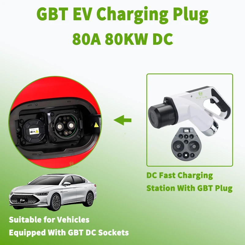 WUFEN Electric Vehicle Charging Station GBT Connector 250A Max 1000V DC 250KW EV Charging GBT Plug Accessory for Charging Pile