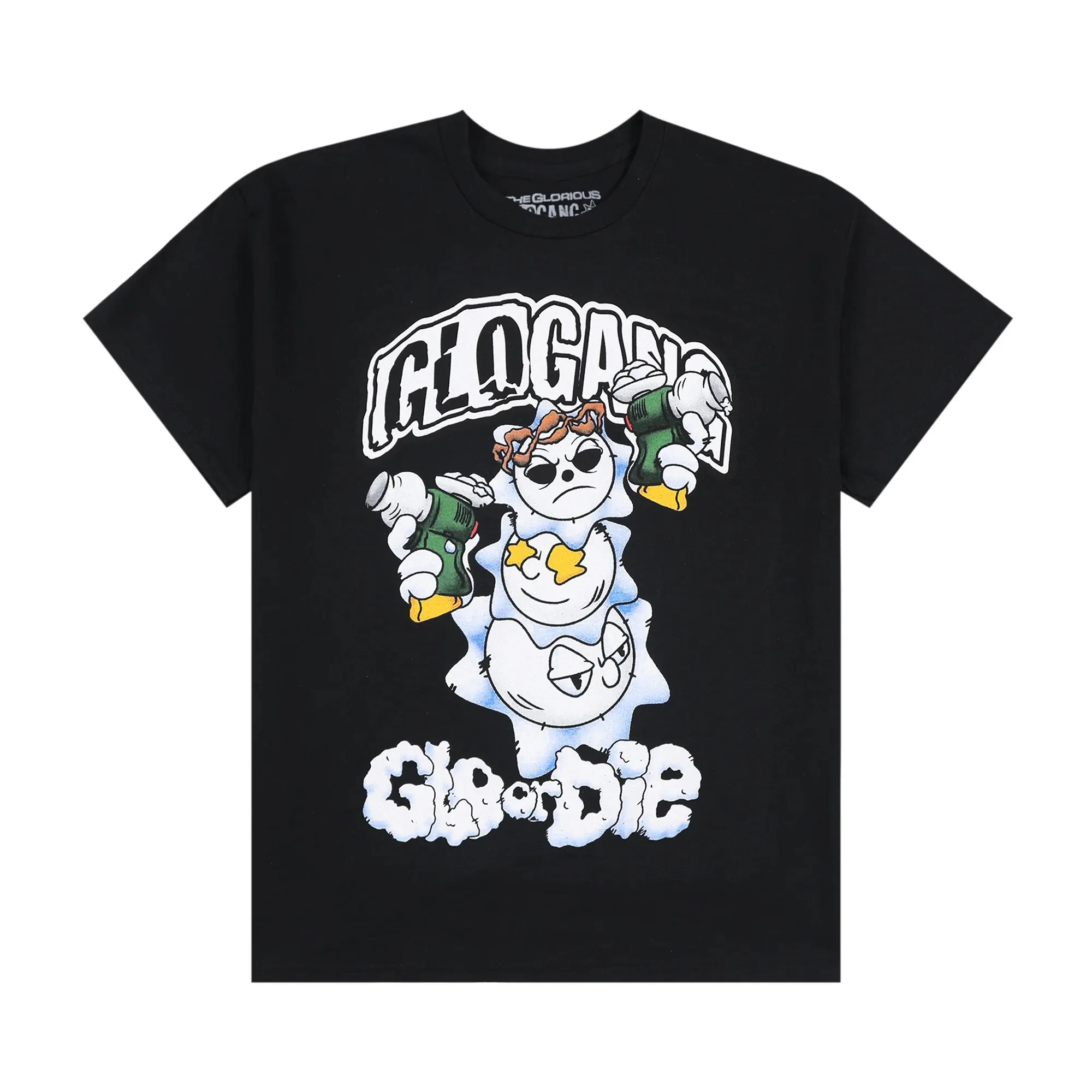 Camiseta de Manga Corta Moderna para Hombre Glogang, Estilo Urbano, Estilo Harajuku, Estilo Y2K, Cuello Redondo, Camiseta de Algodón Puro
