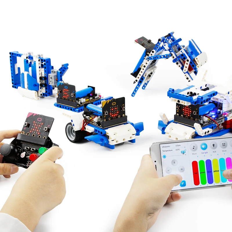 16-In-1 building block hyperkit, micrographics and Python programming board for manufacturer education